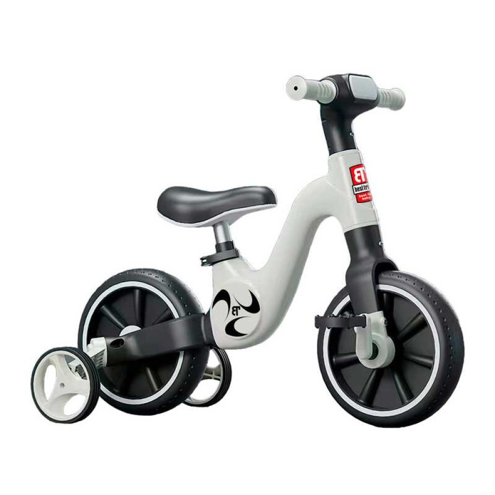 Велосипед-трансформер Best Trike BT-17002 (1) колеса 10", українське озвучування, з’ємні педалі, з’ємні допоміжні бокові колеса, в коробці