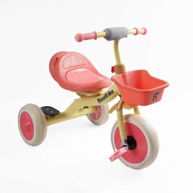 Велосипед 3-х колісний BS-41363 "Best Trike" (1) колеса EVA переднє 10’’, заднє 8’’, сталева рама, УКР.ОЗВУЧУВАННЯ, світло, кошик, в коробці