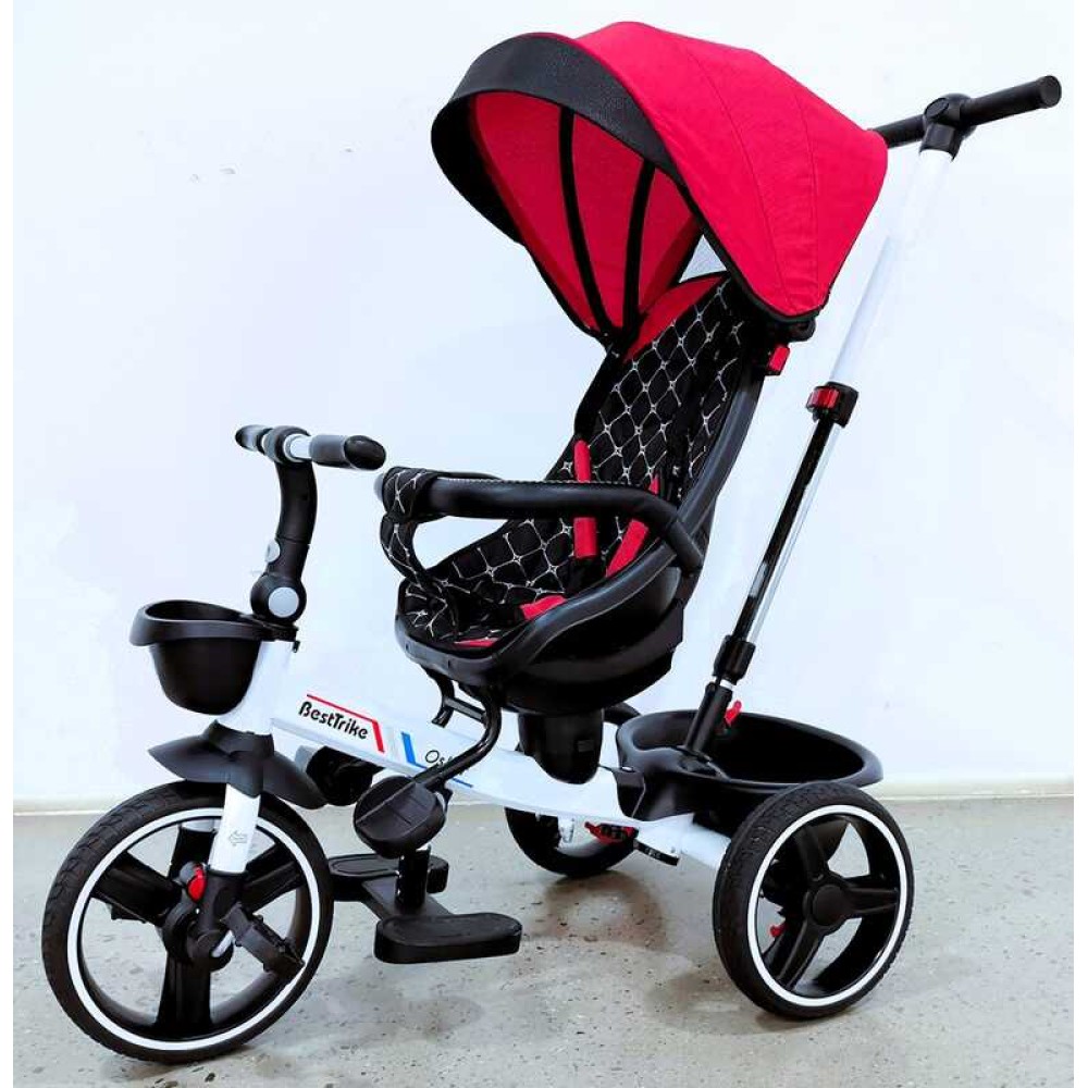 Велосипед 6390 – 22-918 BestTrike "Oscar" ПОВОРОТНЕ СИДІННЯ, КЕРМО СКЛАДАЄТЬСЯ, КОЛЕСА З ПРОГУМОВАНИМ PU, КОШИК, ТЕЛЕСКОПІЧНА РУЧКА