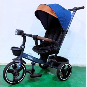 Велосипед 9155/307-05 BestTrike "Marco" поворотне сидіння, складне кермо, колеса з прогумованим PU, кошик, телескопічна ручка, фара музична
