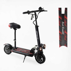 Електросамокат Best Scooter BS-80632 з сидінням BS-90711 літієвий акумулятор 48V/15Ah надувні колеса 10 дюймів