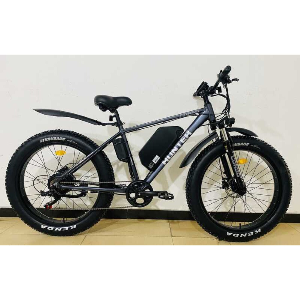 Електровелосипед-фетбайк Corso «Hunter» 26" HR-48066 з двигуном 750W, акумулятором 48V/20Ah та алюмінієвою рамою 19"