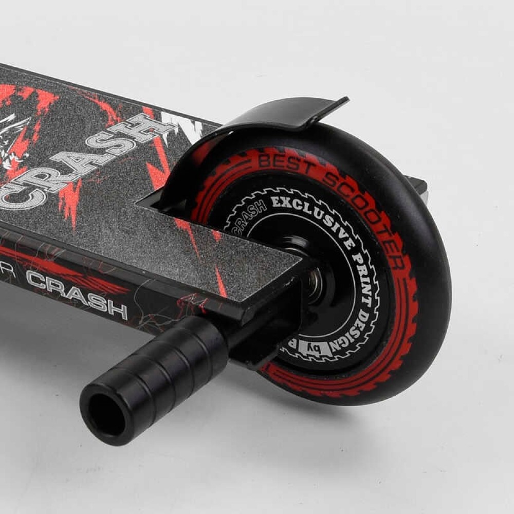 Самокат трюковий 67839 Best Scooter (4) "CRASH" HIC-система, ПЕГИ, алюмінієвий диск і дека, колеса 110 мм PU, ширина керма - 57 см, в коробці