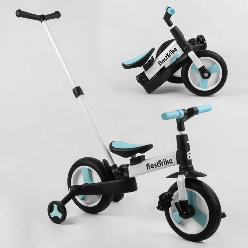Велосипед-трансформер Best Trike 56659 колеса PU 10'', батьківська ручка, знімні педалі
