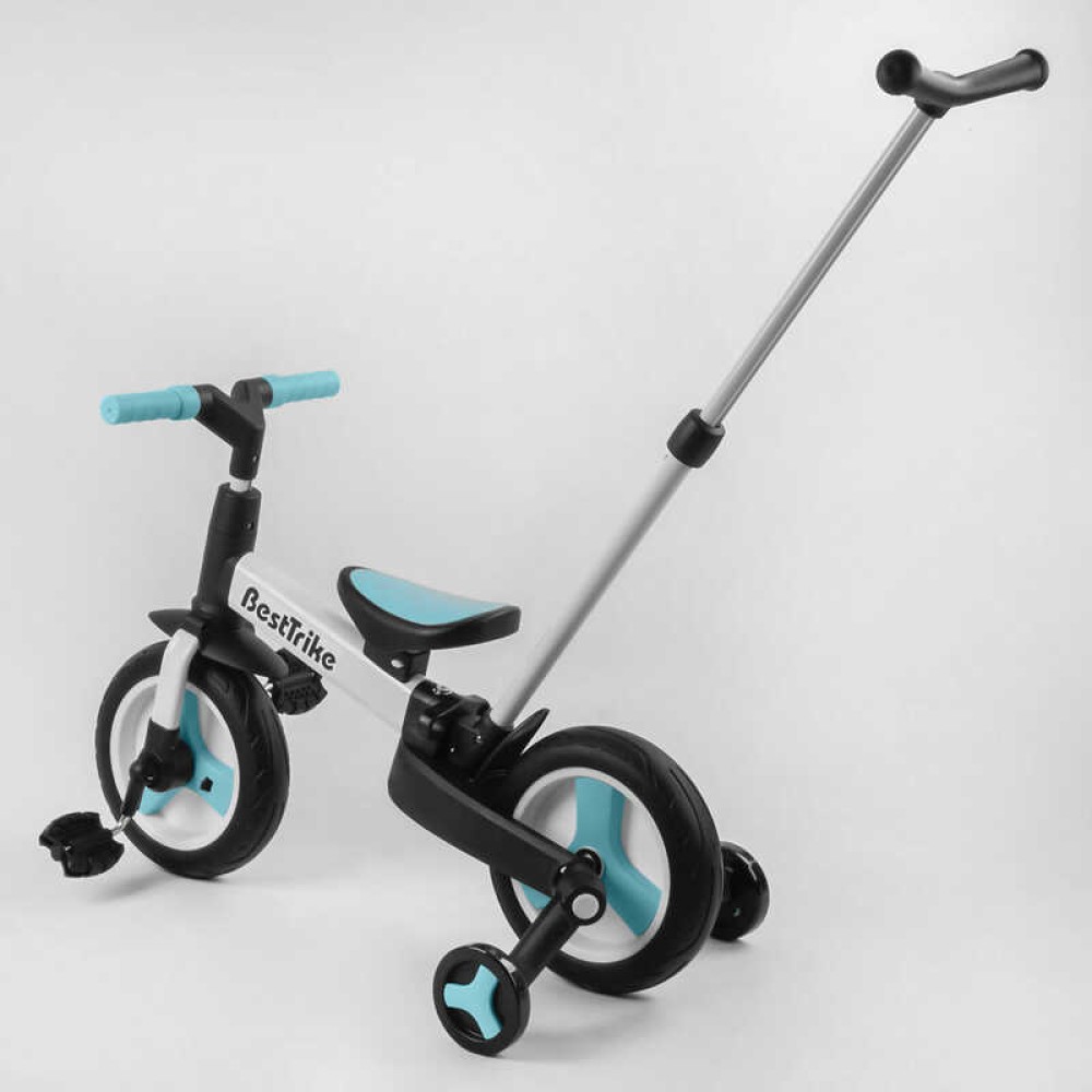 Велосипед-трансформер Best Trike 56659 колеса PU 10'', батьківська ручка, знімні педалі