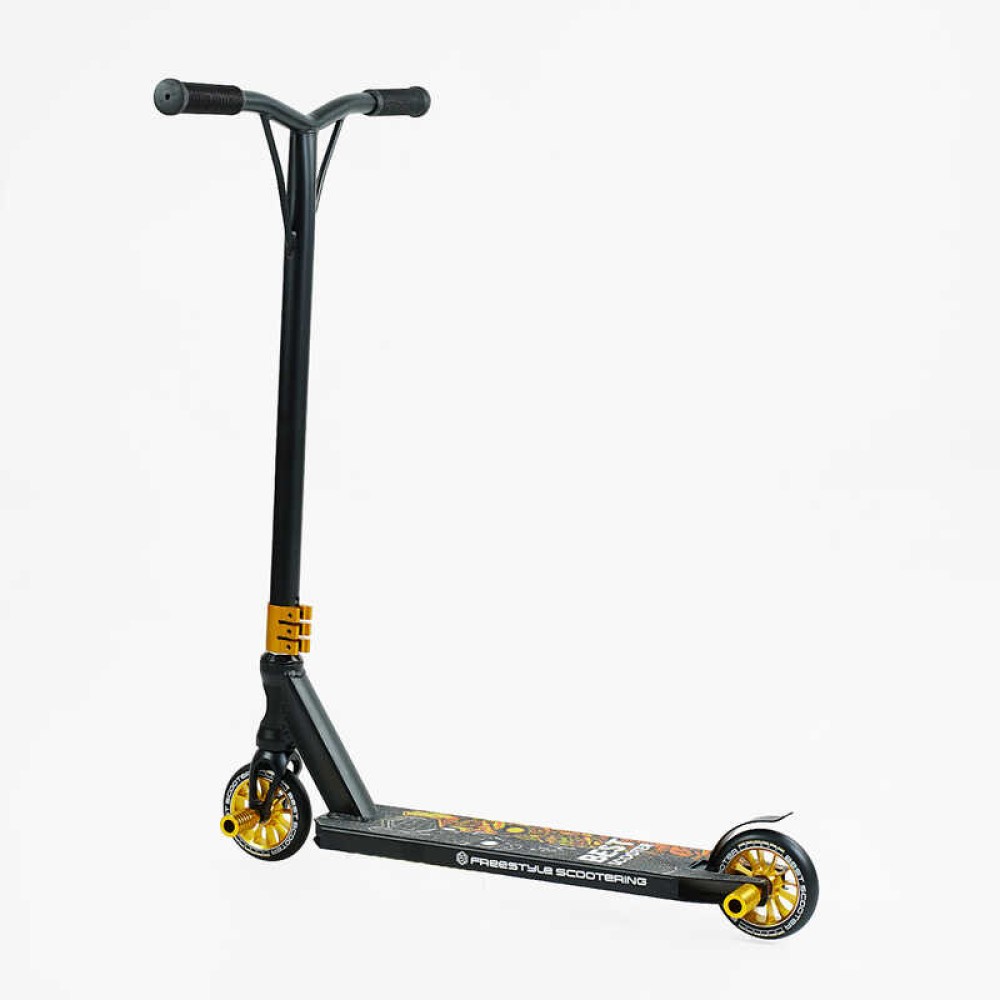 Самокат трюкових Best Scooter 51738 HIC-система, Пегі, алюмінієвий диск і дека, колеса PU d-110 мм, ширина керма - 52 см, висота - 83 см, в коробці