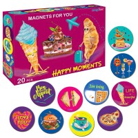 гр Набір магнітів "Happy moments" ML4031-53 EN (10) "Magdum" 20 магнітів, в коробці