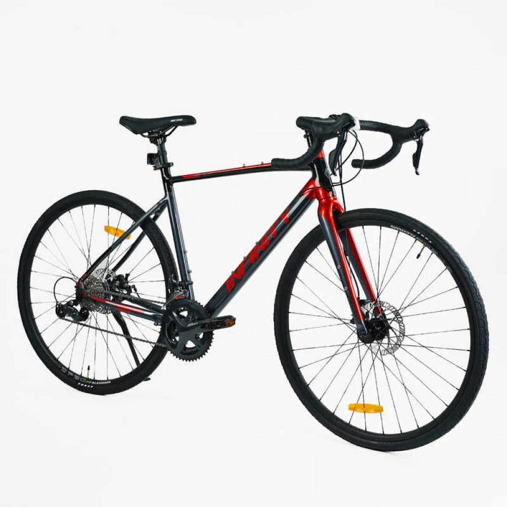 Велосипед Гравійний Corso "Infinity" FN-28590 алюмінієва рама 21", Shimano SORA 18 швидкостей, карбонова вилка