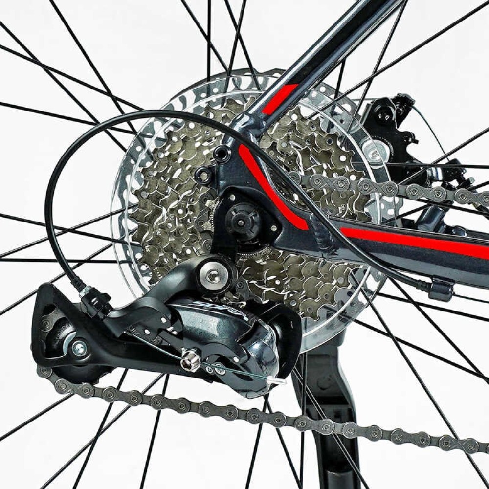 Велосипед Гравійний Corso "Infinity" FN-28590 алюмінієва рама 21", Shimano SORA 18 швидкостей, карбонова вилка