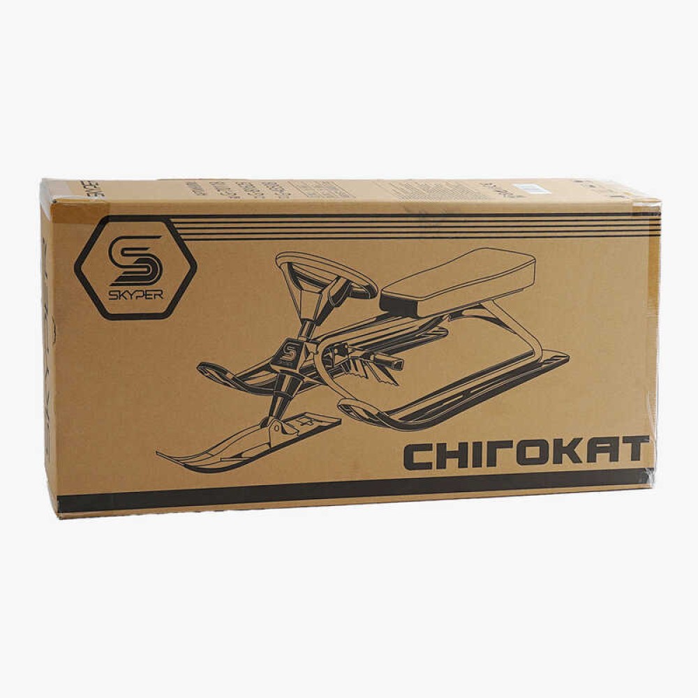 Снігокати Skyper S-43508 сталева рама, кермо, м`яке сидіння, в коробці