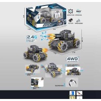 Танк на радіокеруванні CXL 800-102 A3 (12/2) акум. 7.4V, пульт 2.4G, USB-кабель, підсвічування, парогенерація, стріляє орбізами, музика, в коробці