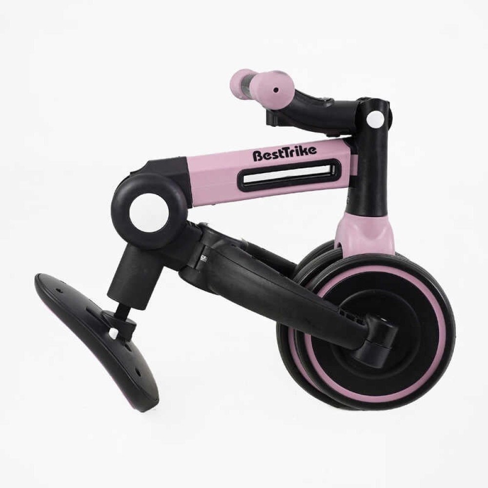 Триколісний велосипед Best Trike BS-11402, EVA колеса 8"/6", нейлонова рама, з підсвічуванням, трансформер