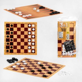 гр Шашки набір в пакеті S 0011 (50) "M Toys", шашки, шахи, нарди, в пакеті