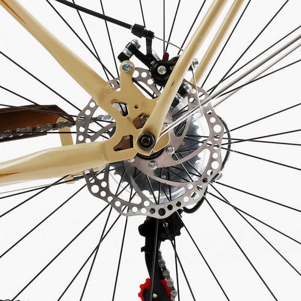 Велосипед міський Corso Liberty 28" дюймів LR-28406 + КОШИK, сталева рама 20", Shimano 7 швидкостей, корзина, багажник