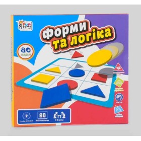 гр Розвиваюча гра "Форми та логіка" UKB-B 0034 (24) "4FUN Game Club", українською мовою, в коробці