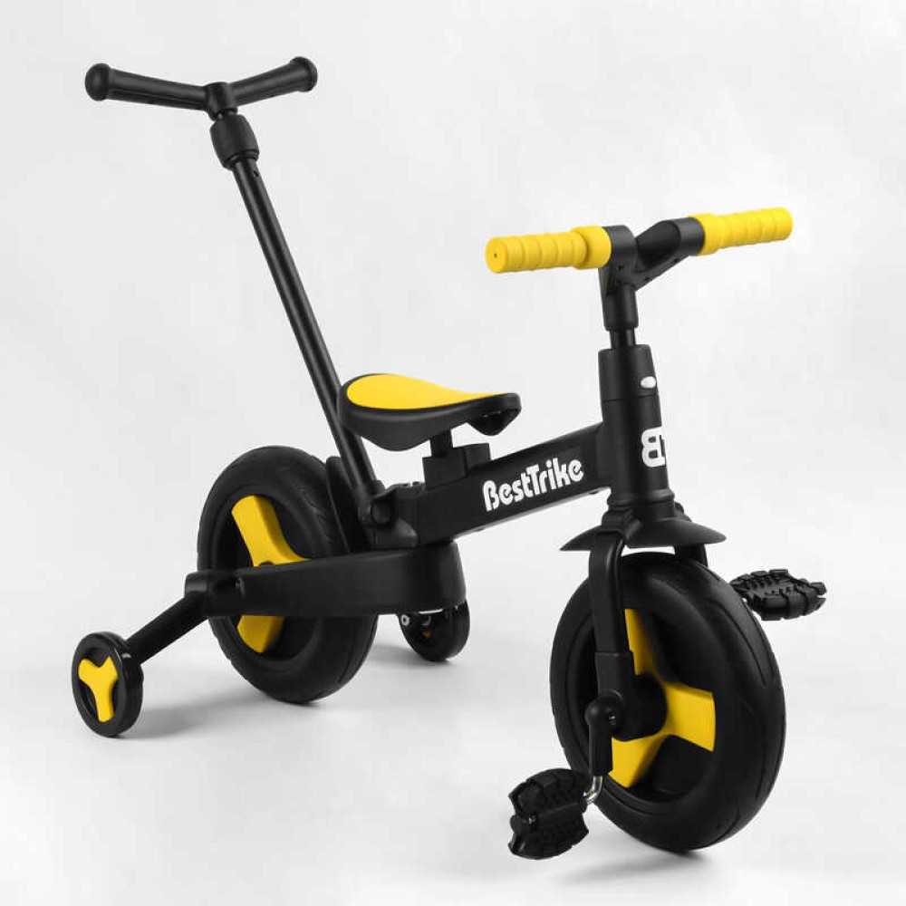 Велосипед-трансформер Best Trike 58195 колеса PU 10'', батьківська ручка, знімні педалі