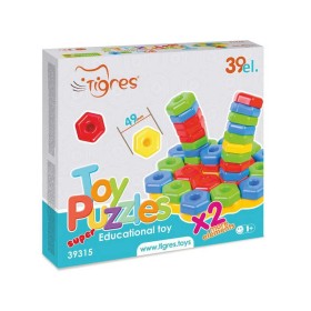 гр Мозаїка "Ігро-пазли SUPER" 39315 (12) "Tigres", 39 елементів, в коробці