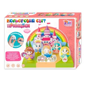 гр Кольоровий світ 42464 (24/2) "4FUN Game Club", "Принцеси", 5 яєць, фарби, декор, в коробці