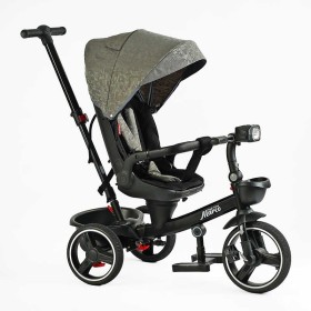 Велосипед 9155/318-82 BestTrike "Marco" поворотне сидіння, складне кермо, колеса з прогумованим PU, кошик, телескопічна ручка, фара музична