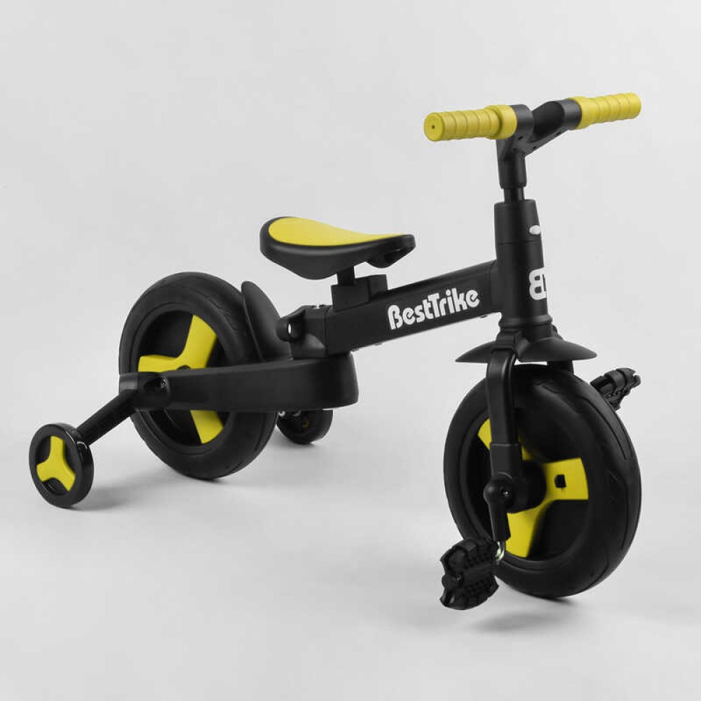 Велосипед-трансформер Best Trike 58195 колеса PU 10'', батьківська ручка, знімні педалі