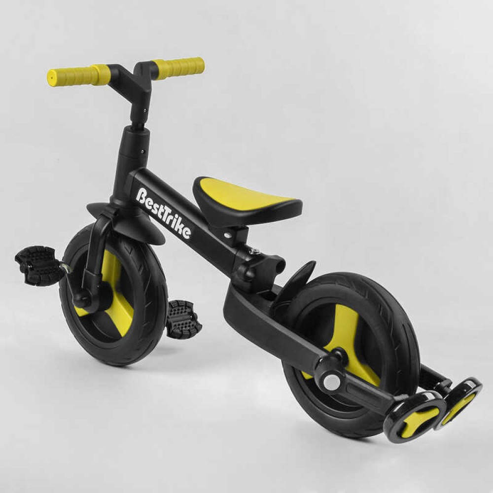 Велосипед-трансформер Best Trike 58195 колеса PU 10'', батьківська ручка, знімні педалі