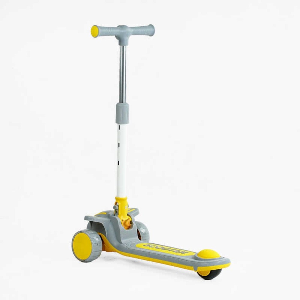 Самокат триколісний "Skyper" RD-0387 (8) колеса PU 125х40мм зі світлом, музика та підсвічування платформи, складне кермо, в пакеті