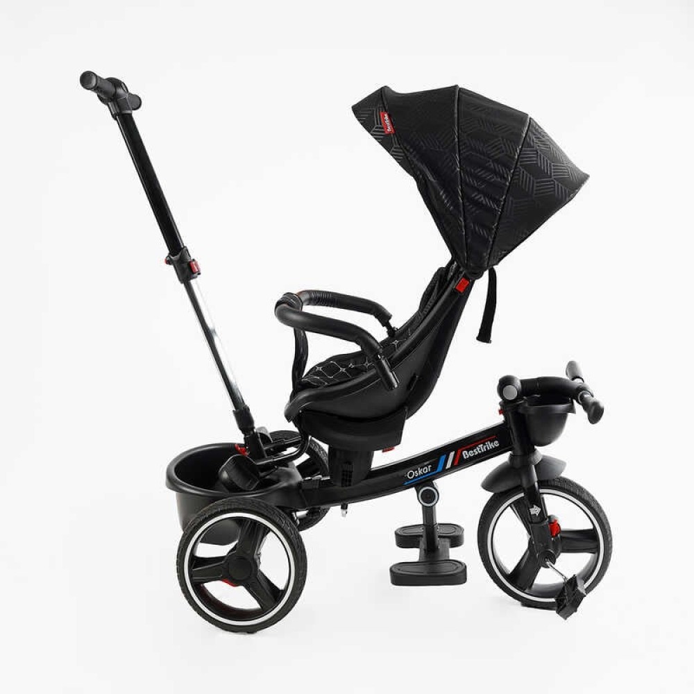 Велосипед 6390 – 26-302 BestTrike "Oscar" ПОВОРОТНЕ СИДІННЯ, КЕРМО СКЛАДАЄТЬСЯ, КОЛЕСА З ПРОГУМОВАНИМ PU, КОШИК, ТЕЛЕСКОПІЧНА РУЧКА