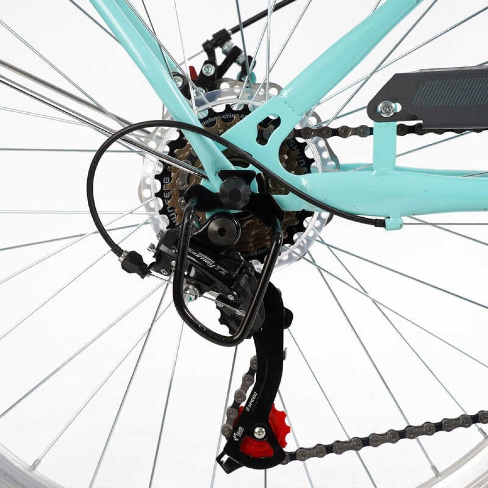 Велосипед міський Corso Polaris 26" PS-63909 + КОШИК сталева рама 16.5", Shimano 7 швидкостей, корзина, багажник