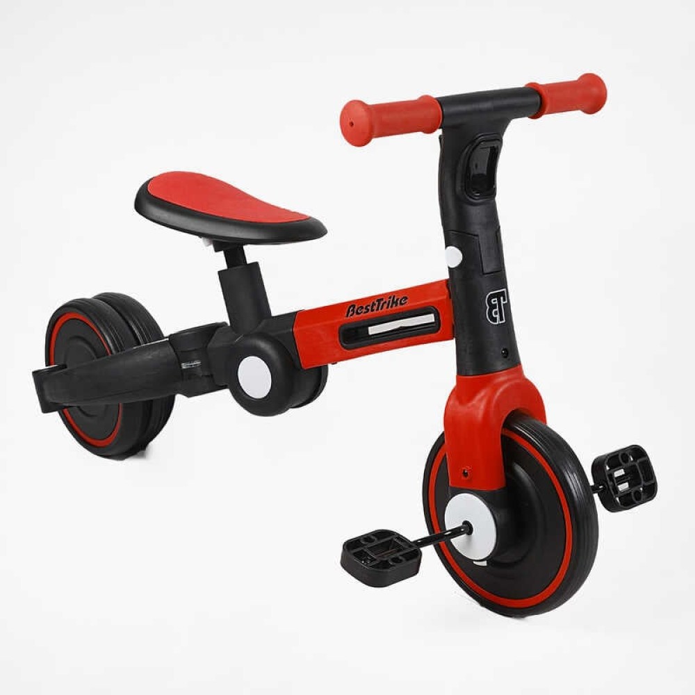 Триколісний велосипед Best Trike BS-45459, EVA колеса 8"/6", нейлонова рама, з підсвічуванням, трансформер
