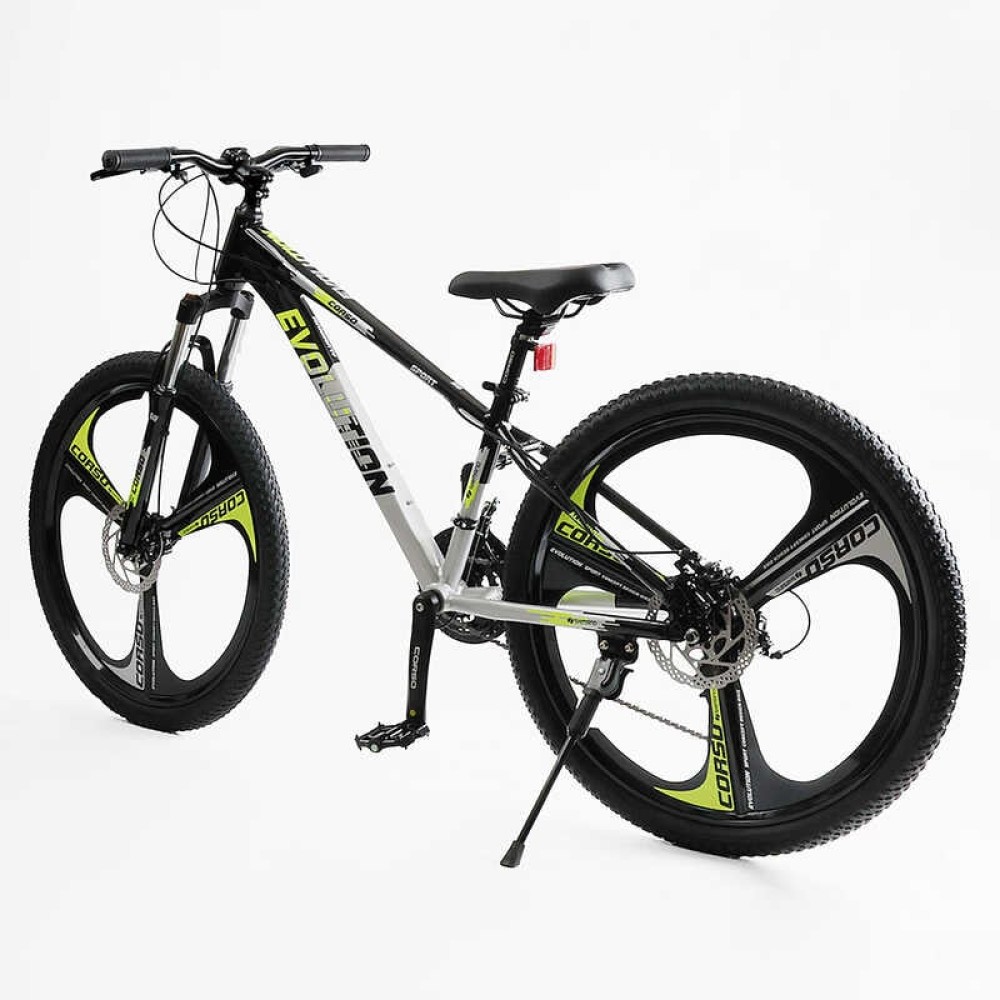 Велоcипед Спортивний Corso «Evolution» 26" дюймів EV-26470 рама алюмінієва 13``, обладнання Shimano 21 швидкість
