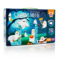 гр Настільна гра "Схопи мене" (укр) VT 8044-24 (7) "Vladi Toys", 4 пастки, 28 карток, мішечок