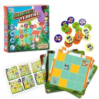 гр Настільна гра "Малюнки та логіка - Лісові звірята" UKB-B 0032 (12) "4FUN Game Club" українською мовою, в коробці