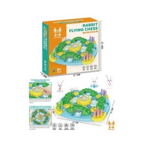Гра 595-24 (54) гра-ходилка, фігурки зайчиків, гральний кубик, в коробці