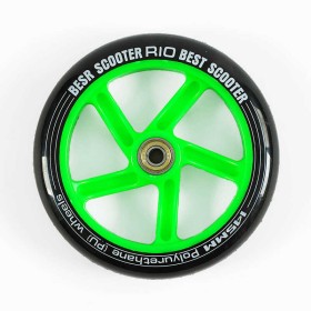 Колесо для самоката WH-8215/145 (35) ЦІНА ЗА 2 ШТУКИ В УПАКОВЦІ, матеріал PU, діаметр 145мм, колір ЗЕЛЕНИЙ, з підшипниками