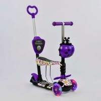 Самокат 5в1 97240 Best Scooter, АБСТРАКЦІЯ, PU колеса, ПІДСВІЧУВАННЯ КОЛІС, в коробці
