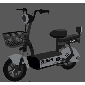 Електромопед Corso RSM RS-30809 500W 48V 20Ah LED фари сигналізація кошик пасажирське місце