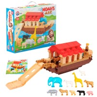 гр Конструктор 1348 (3) "Technok Toys", 190 деталей, 10 фігурок тварин, 1 фігурка Ноя, в коробці