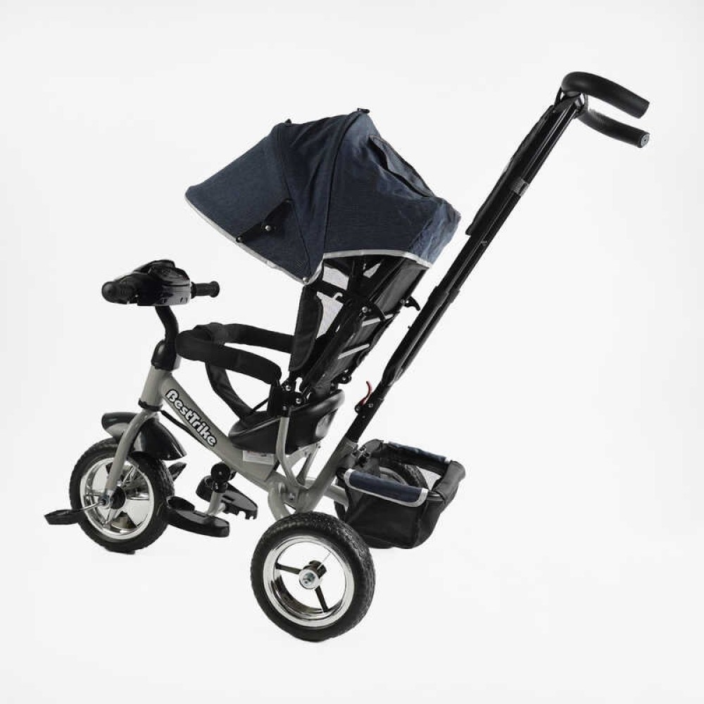 Велосипед 3-х колісний 6588/60-714 Best Trike КОЛЕСО ПІНА, d=25см переднє, d=20см задні, фара музична, USB, Bluetooth, в коробці