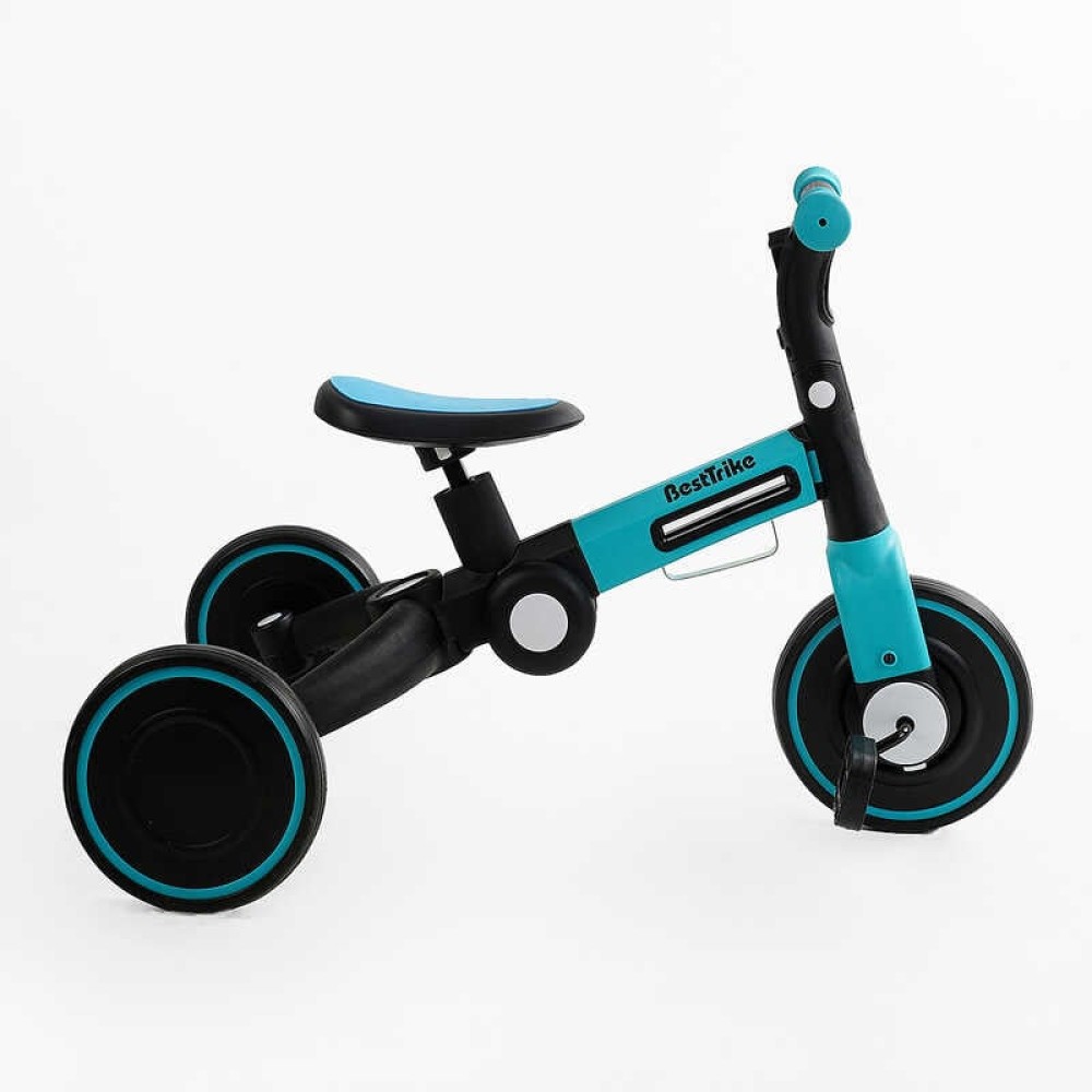 Триколісний велосипед Best Trike BS-77552, EVA колеса 8"/6", нейлонова рама, з підсвічуванням, трансформер