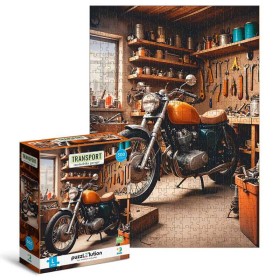 гр Пазл Medium-L "Транспорт. Мотоциклетний гараж" 300651 (12) "DoDo"