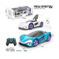Машина на радіокеруванні 2990 (18) 2 кольори, акумулятор 3.7 V, розмір - 24х12х7 см, зарядна станція, пульт 2.4 GHz, парогенерація, підсвічування, звуки, музика, оберт: 360°, відкривається капот, в коробці
