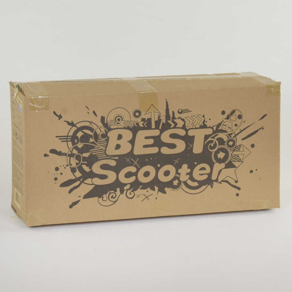Самокат 5в1 13400 Best Scooter, АБСТРАКЦІЯ, PU колеса, ПІДСВІЧУВАННЯ КОЛІС, в коробці