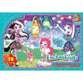 гр Пазли 70 ел. "G-Toys" "Enchantimals" EA 203 (62) + постер