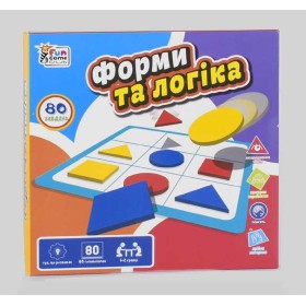 гр Розвиваюча гра "Форми та логіка" UKB-B 0034 (24) "4FUN Game Club", українською мовою, в коробці
