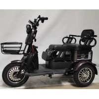 Електричний трицикл Corso «PROTEX» PR-966041 (1) + 1 ЯЩИК АКУМ, двигун 1200W, акумулятор графеновий 72V/23Ah, колеса 300-10, в коробці