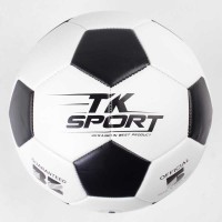 М'яч футбольний C 50478 (60) "TK Sport", 1 вид, вага 410-420 грамів, гумовий балон з ниткою, матеріал PU, розмір №5
