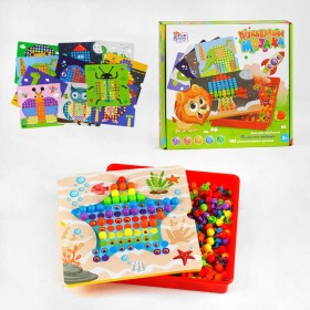 гр Пізнавальна Мозаїка 24749 (12/2) "4FUN Game Club", 180 елементів, 12 картинок-шаблонів, у коробці