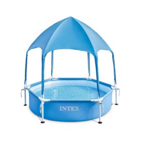 Intex Басейн каркасний 28209 NP 183x38см, Об'єм басейну:700л, вд 3-х років, CANOPY METAL FRAME POOL, вага 8,8кг
