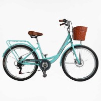 Велосипед міський Corso «Polaris» 26" PS-63909 + КОШИК