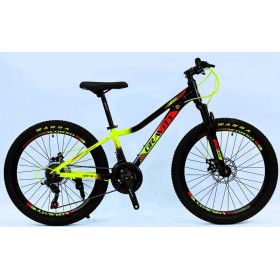 Велосипед спортивний Corso GRAVITY GR-24477 24" алюмінієва рама 12", 21 швидкість, Shimano, дискові гальма